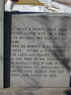 Leroy Robert "Satchel" Paige Marker image. Click for full size.