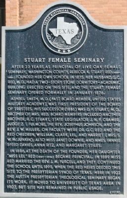 Stuart Female Seminary Marker image. Click for full size.