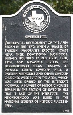 Swedish Hill Marker. Click for full size. Swedish Hill Marker image. Click for full size.
