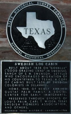 Swedish Log Cabin Marker. Click for full size. Swedish Log Cabin Marker image. Click for full size.