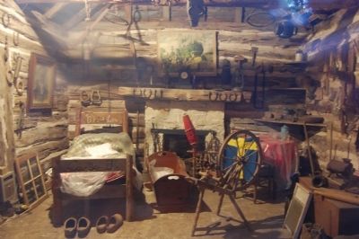 Inside the Swedish Log Cabin. Click for full size. Inside the Swedish Log Cabin image. Click for full size.