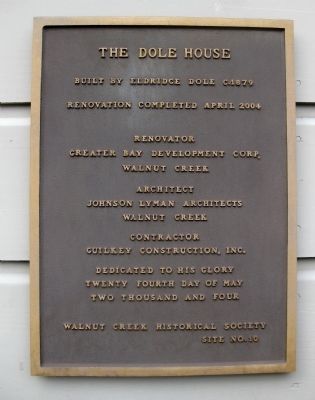 The Dole House Marker image. Click for full size.