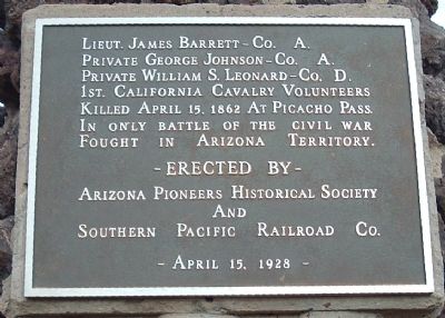 Memorial to the 1st California Cavalry Volunteers Marker image. Click for full size.