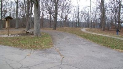 Fort Ancient Park Access Road Turnaround image. Click for full size.