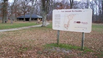 Fort Ancient Earthworks Marker. Click for full size. Fort Ancient Earthworks Marker image. Click for full size.