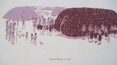 Hopewell Village Depiction on Marker. Click for full size. Hopewell Village Depiction on Marker image. Click for full size.
