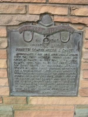 Pioneer Schoolhouse & Chapel Marker image. Click for full size.