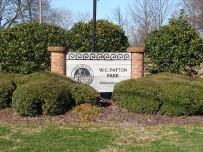 W. C. Patton Park Sign image. Click for full size.