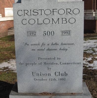 Cristoforo Colombo Marker image. Click for full size.