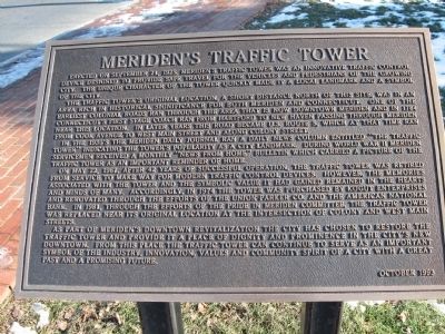 Meridens Traffic Tower Marker image. Click for full size.