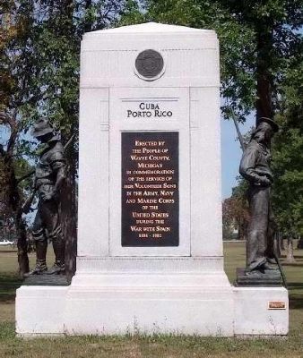 Detroit Spanish American War Monument Marker image. Click for full size.