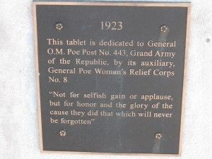 Gen. O. M. Poe Post No. 433 Marker image. Click for full size.