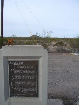 Poston's Butte Marker image. Click for full size.