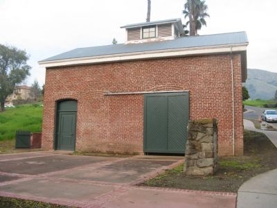 Leland Stanford Winery and Marker Base image. Click for full size.