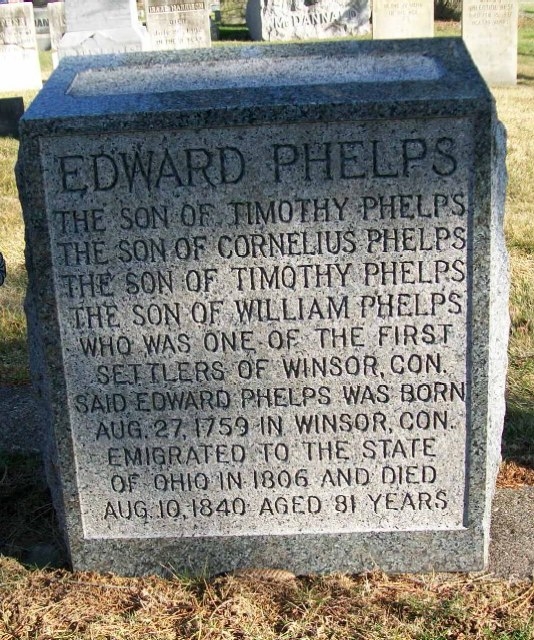 Edward Phelps Grave Marker