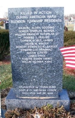 Blendon Township War Memorial. Click for full size. Blendon Township War Memorial image. Click for full size.