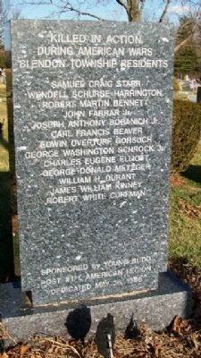 Blendon Township War Memorial. Click for full size. Blendon Township War Memorial image. Click for full size.