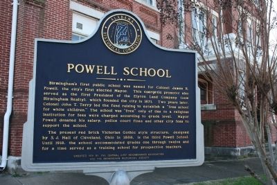 Powell School Marker image. Click for full size.