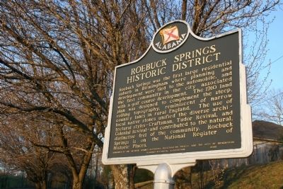 Roebuck Springs Historic District Marker. Click for full size. Roebuck Springs Historic District Marker image. Click for full size.