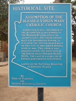 Assumption of the Blessed Virgin Mary Catholic Church Marker. Click for full size. Assumption of the Blessed Virgin Mary Catholic Church Marker image. Click for full size.