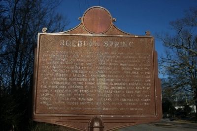 Roebuck Spring Marker image. Click for full size.