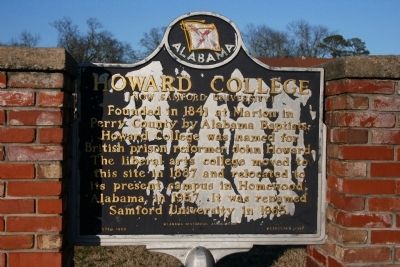 Howard College Marker. Click for full size. Howard College Marker image. Click for full size.