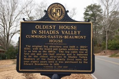 Side A: Oldest House In Shades Valley / Irondale Furnace Commissary Marker image. Click for full size.