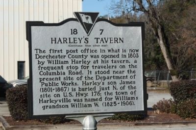 Harley's Tavern Marker image. Click for full size.