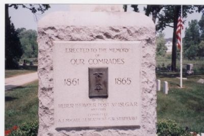 Civil War Memorial Marker. Click for full size. Civil War Memorial Marker image. Click for full size.