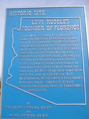 Levi Ruggles Founder of Florence Marker image. Click for full size.