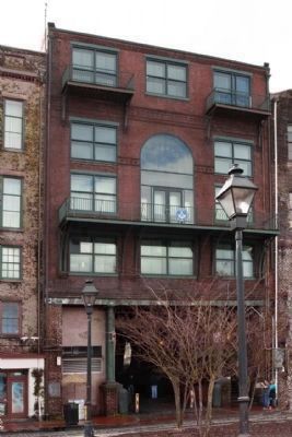 Solomon's Lodge No. 1 F.& A.M. Marker, lower left, along River Street side of the Building. Click for full size. Solomon's Lodge No. 1 F.& A.M. Marker, lower left, along River Street side of the Building image. Click for full size.