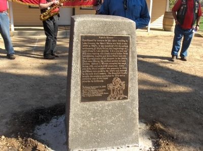 Ranch House Marker. Click for full size. Ranch House Marker image. Click for full size.