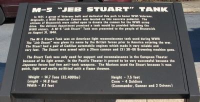 M-5 "JEB Stuart" Tank Marker image. Click for full size.