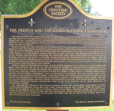 The French and the Lewis & Clark Expedition Marker. Click for full size. The French and the Lewis & Clark Expedition Marker image. Click for full size.
