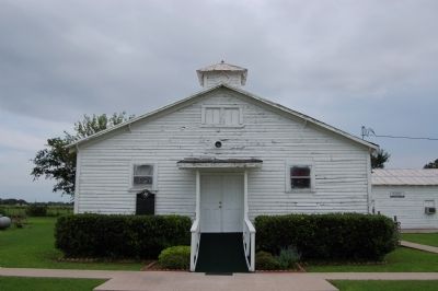 Webberville Ebenezer Baptist Church and Marker image. Click for full size.