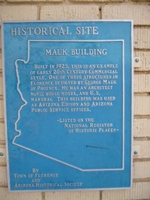 Mauk Building Marker image. Click for full size.