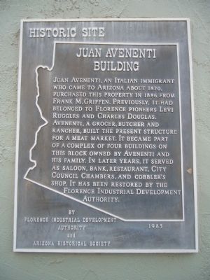 Juan Avenenti Building Marker. Click for full size. Juan Avenenti Building Marker image. Click for full size.