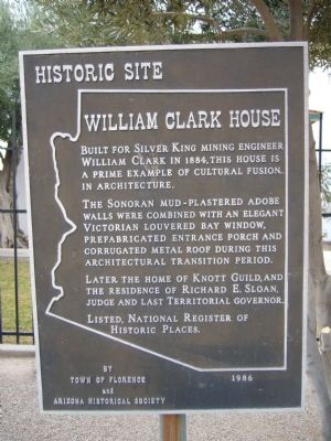 William Clark House Marker image. Click for full size.