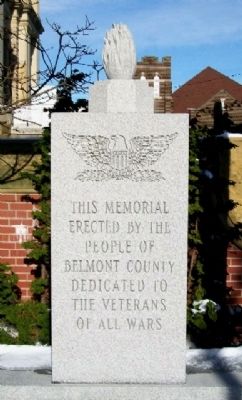 Belmont County Veterans Memorial. Click for full size. Belmont County Veterans Memorial image. Click for full size.