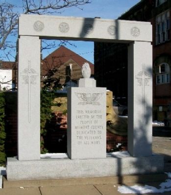 Belmont County Veterans Memorial. Click for full size. Belmont County Veterans Memorial image. Click for full size.