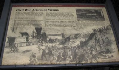 Civil War Action at Vienna Marker image. Click for full size.