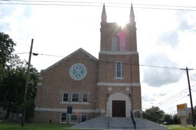 Wesley United Methodist Church and Marker. Click for full size. Wesley United Methodist Church and Marker image. Click for full size.