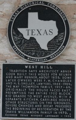 West Hill Marker. Click for full size. West Hill Marker image. Click for full size.