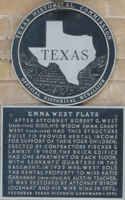 Emma West Flats Marker image. Click for full size.