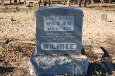 Dr. Jacob Tally Wilhite Gravestone image. Click for full size.