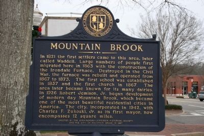 Mountain Brook Marker image. Click for full size.
