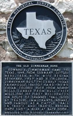 The Old Zimmerman Home Marker image. Click for full size.