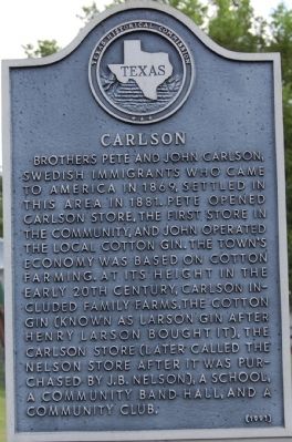 Carlson Marker. Click for full size. Carlson Marker image. Click for full size.