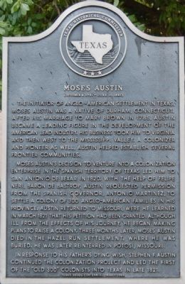 Moses Austin Marker image. Click for full size.