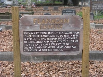 Flanagan Family Marker image. Click for full size.